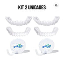 Kit 2 Lente Dental White - Snap On Smile - Sorriso Perfeito com Conforto e Praticidade